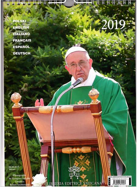 CALENDARIO PAPA FRANCESCO MULTILINGUE 2019