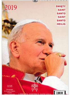 CALENDARIO SANTO GIOVANNI PAOLO II MULTILINGUA 2019