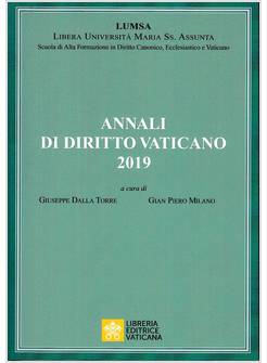 ANNALI DI DIRITTO VATICANO 2019