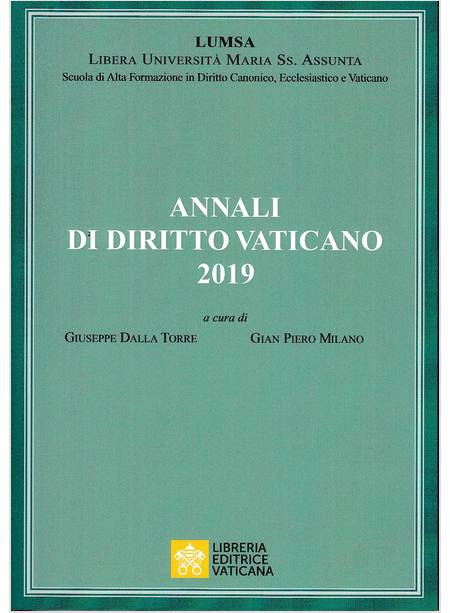 ANNALI DI DIRITTO VATICANO 2019