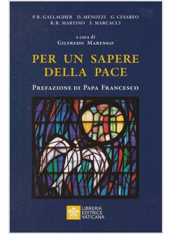 PER UN SAPERE DELLA PACE