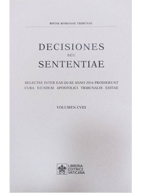 DECISIONES SEU SENTENTIAE 108/2016