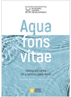 AQUA FONS VITA. VALUING AND CARING FOR A COMMON GOOD: WATER. ACTA POST WEBINAR. 