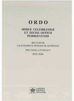 ORDO MISSAE CELEBRANDAE ET DIVINI OFFICII PERSOLVENDI