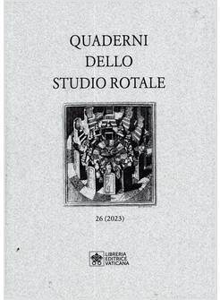 QUADERNI DELLO STUDIO ROTALE VOL. 26/2023
