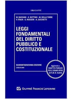 LEGGI FONDAMENTALI DEL DIRITTO PUBBLICO E COSTITUZIONALE