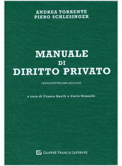 MANUALE DI DIRITTO PRIVATO  24° EDIZIONE