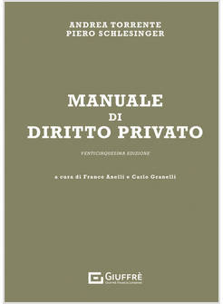 MANUALE DI DIRITTO PRIVATO 25 EDIZIONE