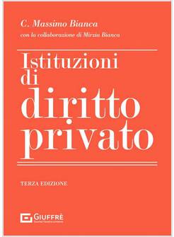 ISTITUZIONI DI DIRITTO PRIVATO