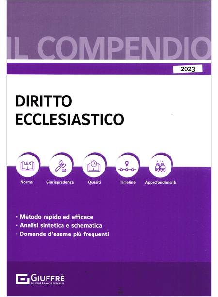 COMPENDIO DI DIRITTO ECCLESIASTICO