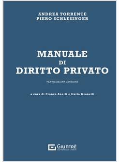 MANUALE DI DIRITTO PRIVATO  26 EDIZIONE