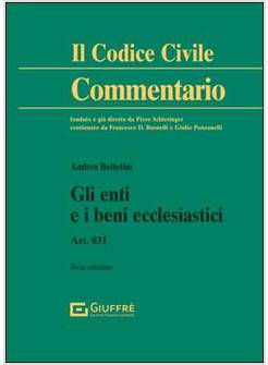 GLI ENTI E I BENI ECCLESIASTICI