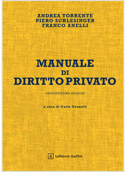 MANUALE DI DIRITTO PRIVATO 27 EDIZIONE