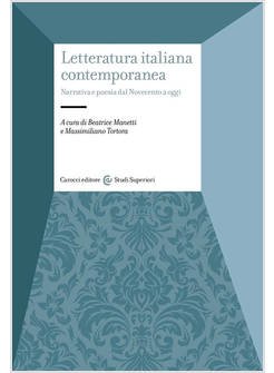 LETTERATURA ITALIANA CONTEMPORANEA