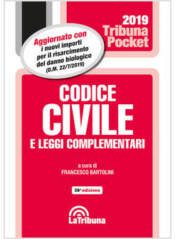 CODICE CIVILE E LEGGI COMPLEMENTARI