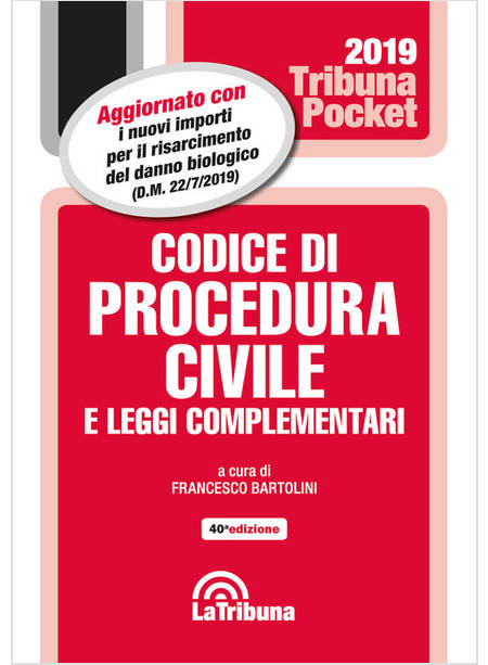 CODICE DI PROCEDURA CIVILE E LEGGI COMPLEMENTARI