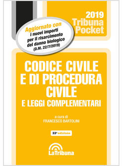 CODICE CIVILE E DI PROCEDURA CIVILE E LEGGI COMPLEMENTARI