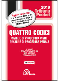 QUATTRO CODICI. CIVILE E DI PROCEDURA CIVILE, PENALE E DI PROCEDURA PENALE