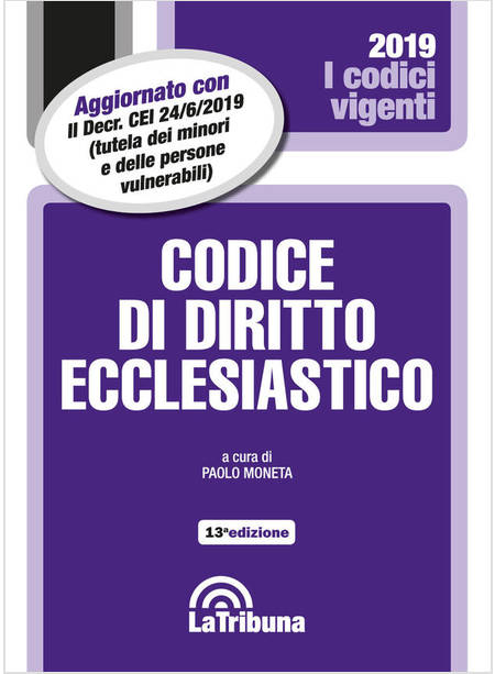 CODICE DI DIRITTO ECCLESIASTICO