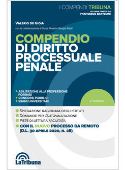 COMPENDIO DI DIRITTO PROCESSUALE PENALE