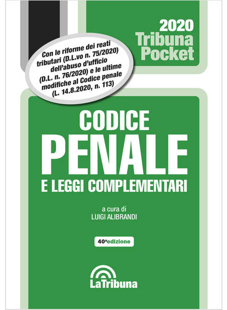 CODICE PENALE E LEGGI COMPLEMENTARI