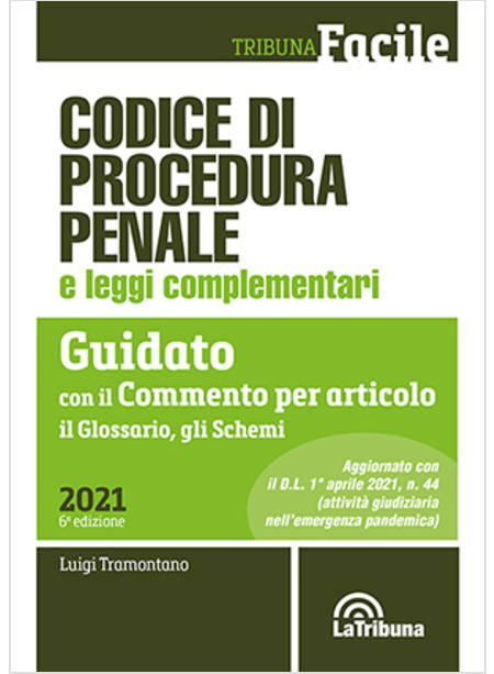 CODICE DI PROCEDURA PENALE E LEGGI COMPLEMENTARI. GUIDATO CON IL COMMENTO