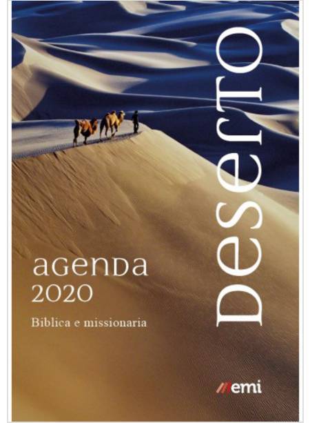 AGENDA BIBLICA MISSIONARIA 2020 CARTONATA CON ELASTICO CM 21 X 15