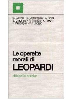 OPERETTE MORALI DI LEOPARDI (LE)