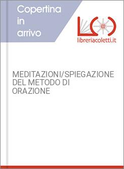 MEDITAZIONI/SPIEGAZIONE DEL METODO DI ORAZIONE