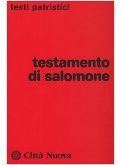 TESTAMENTO DI SALOMONE. VOL 230