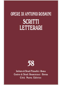 SCRITTI LETTERARI