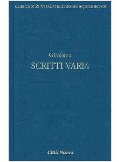 SCRITTI VARI