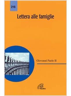 LETTERA ALLE FAMIGLIE