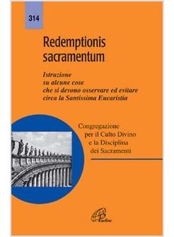 REDEMPTIONIS SACRAMENTUM