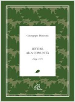 LETTERE ALLA COMUNITA' 1964-1971