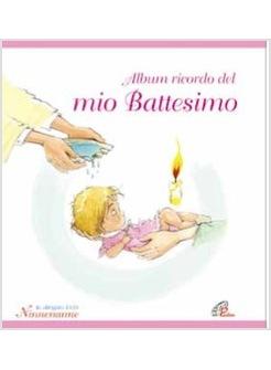 ALBUM RICORDO DEL MIO BATTESIMO ROSA