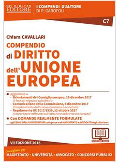COMPENDIO DI DIRITTO DELL'UNIONE EUROPEA. CON ESPANSIONE ONLINE