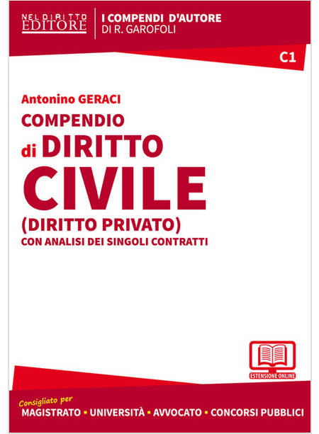 COMPENDIO DI DIRITTO CIVILE. DIRITTO PRIVATO. CON ANALISI DEI SINGOLI CONTRATTI