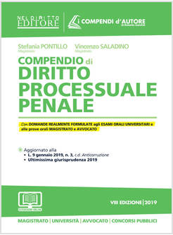 COMPENDIO DI DIRITTO PROCESSUALE PENALE