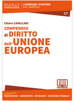 COMPENDIO DI DIRITTO DELL'UNIONE EUROPEA. VII EDIZIONE. 2019