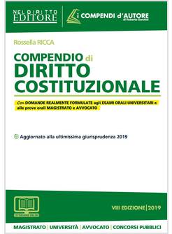 COMPENDIO DI DIRITTO COSTITUZIONALE 2019 VIII ED.