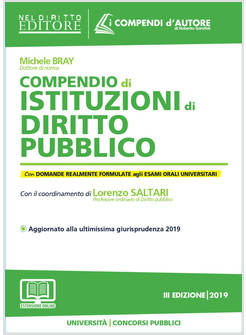 COMPENDIO DI ISTITUZIONI DI DIRITTO PUBBLICO. CON ESPANSIONE ONLINE