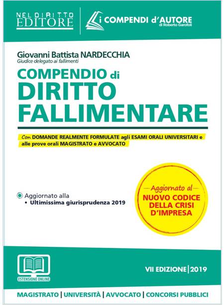 COMPENDIO DI DIRITTO FALLIMENTARE