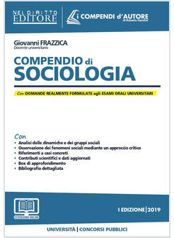 COMPENDIO DI SOCIOLOGIA PER LA PROVA ORALE. CON ESPANSIONE ONLINE