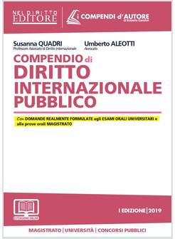 COMPENDIO DI DIRITTO INTERNAZIONALE PUBBLICO