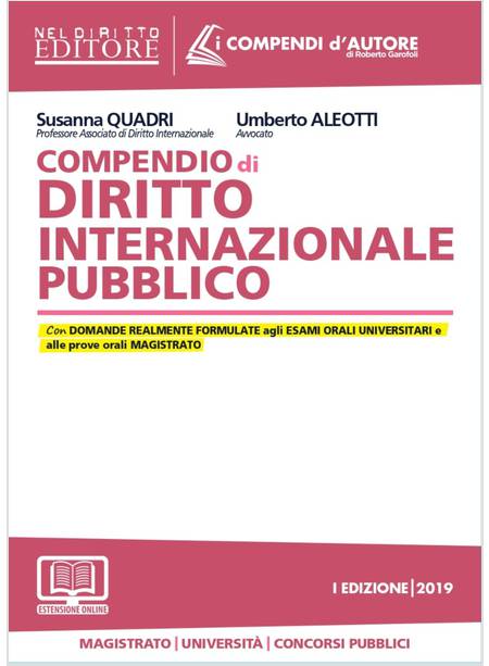 COMPENDIO DI DIRITTO INTERNAZIONALE PUBBLICO