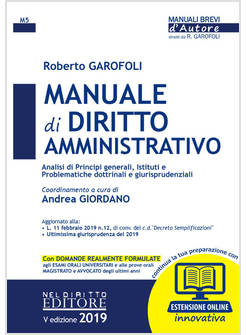 MANUALE DI DIRITTO AMMINISTRATIVO