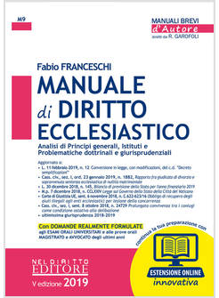 MANUALE DI DIRITTO ECCLESIASTICO CON ESPANSIONE ONLINE