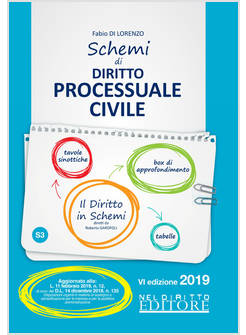 SCHEMI DI DIRITTO PROCESSUALE CIVILE