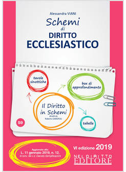 SCHEMI DI DIRITTO ECCLESIASTICO